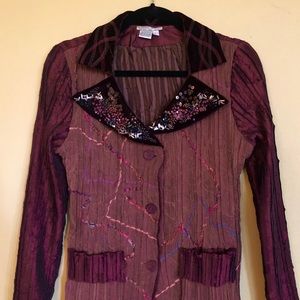 Alberto Makali sequined lapel jacket